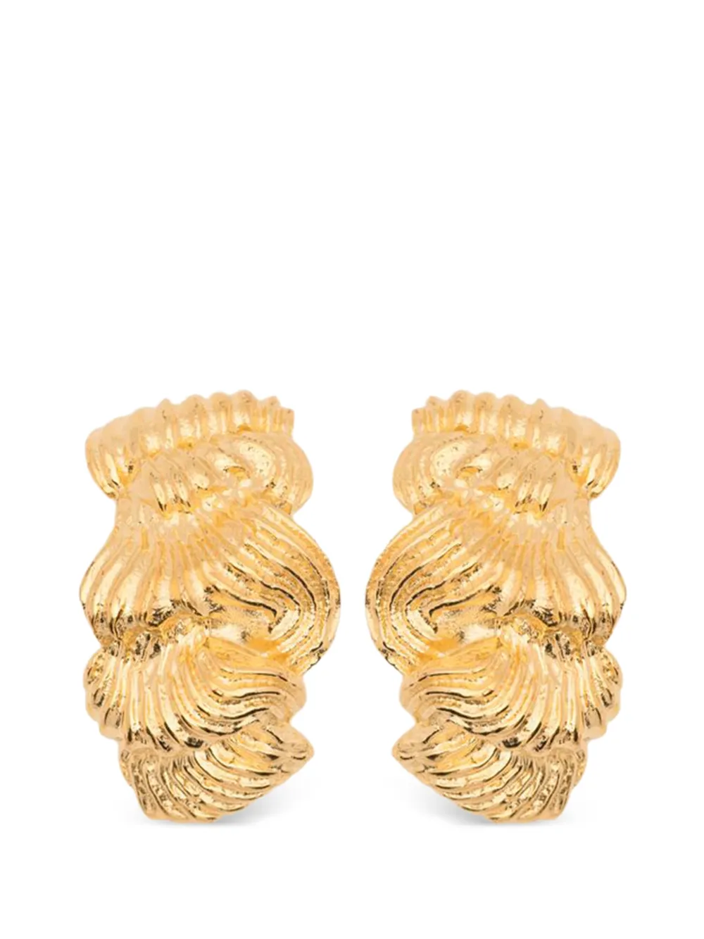 Completedworks Buttercream (Or, The Icing on the Cake) ruffled earrings - Gold
