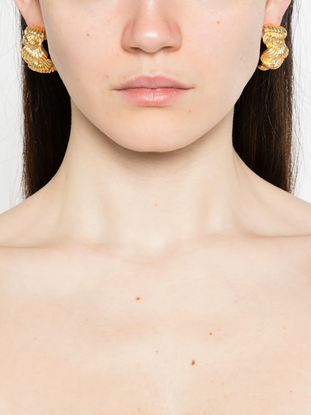  Completedworks Buttercream (or, The Icing On The Cake) Ruffled Earrings - Gold 