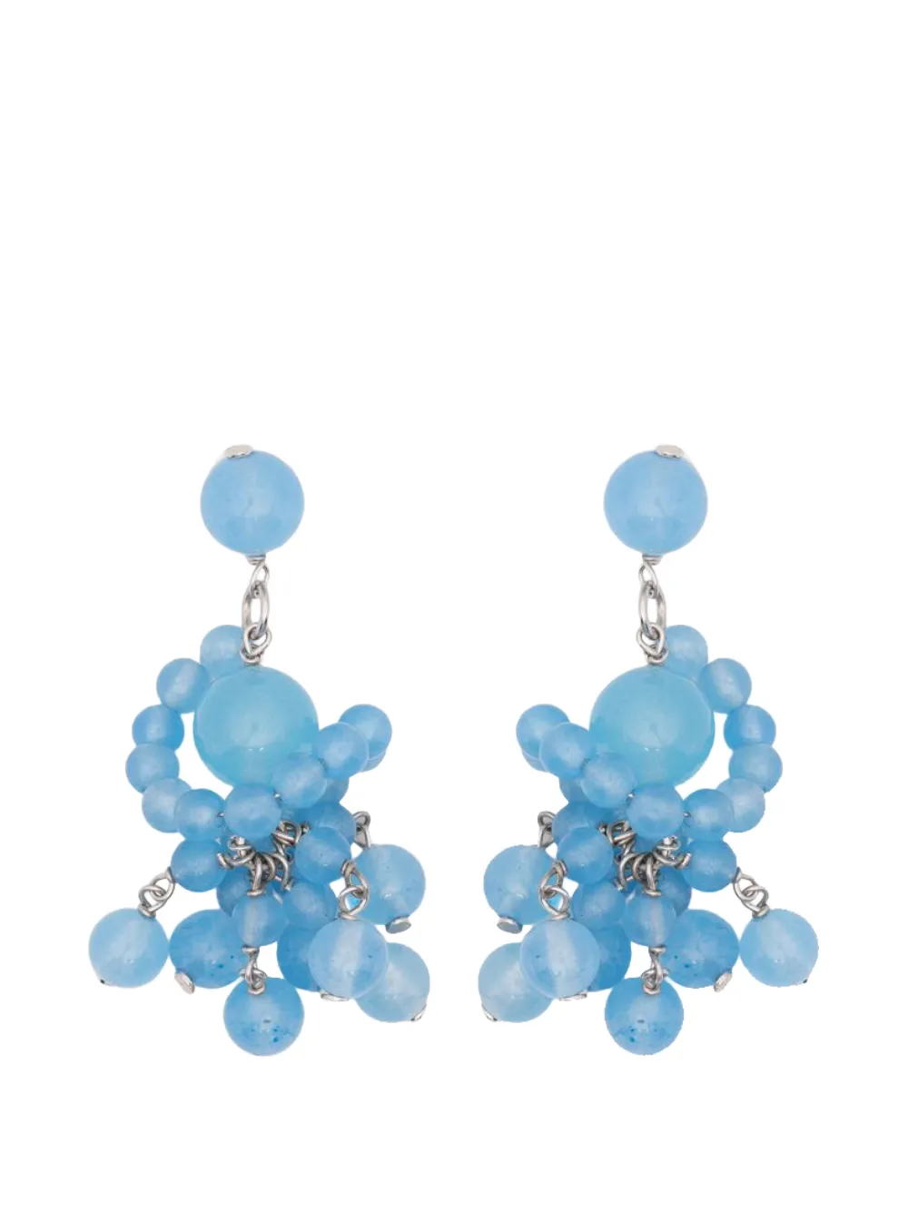 Completedworks Aftertaste Of A Dream beaded drop earrings - Argento