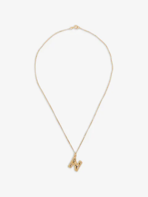 Completedworks N-initial pendant necklace