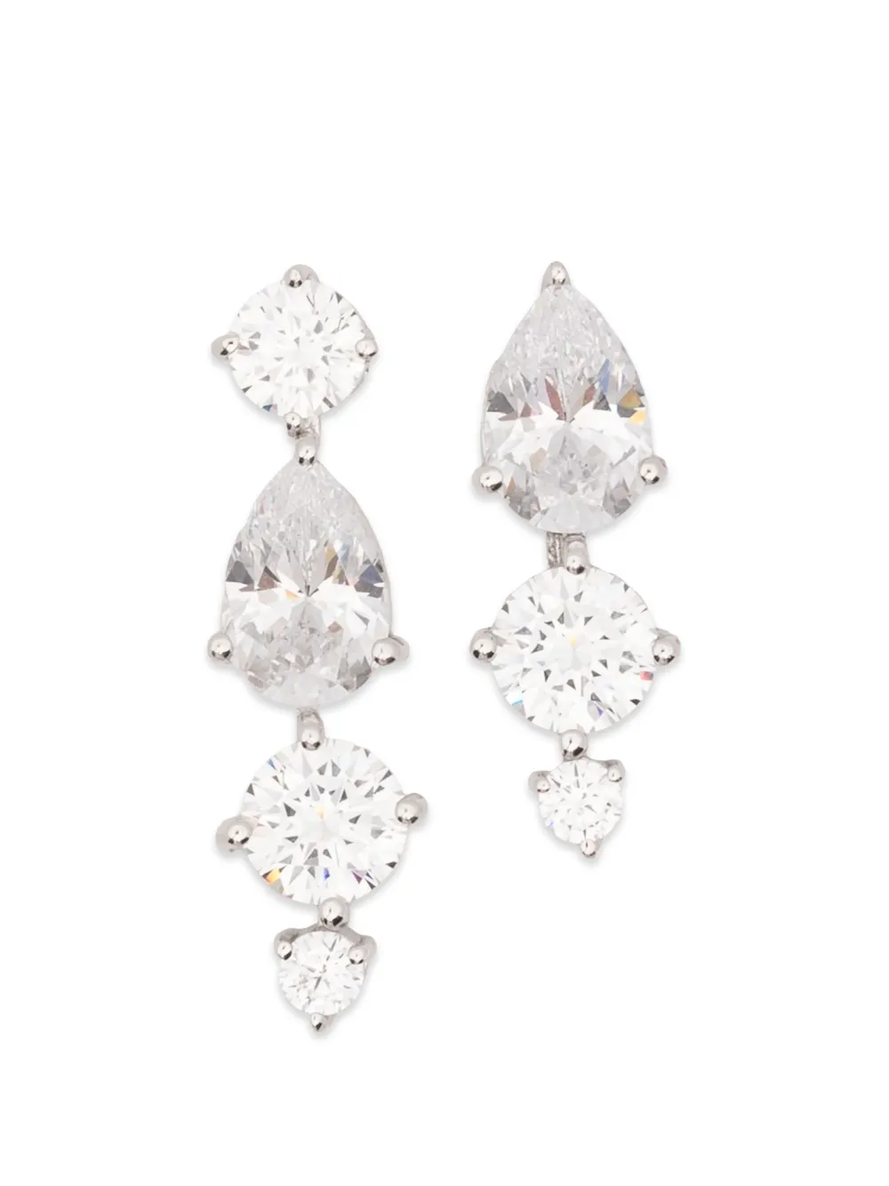 Completedworks drop embellishment earrings - Argento