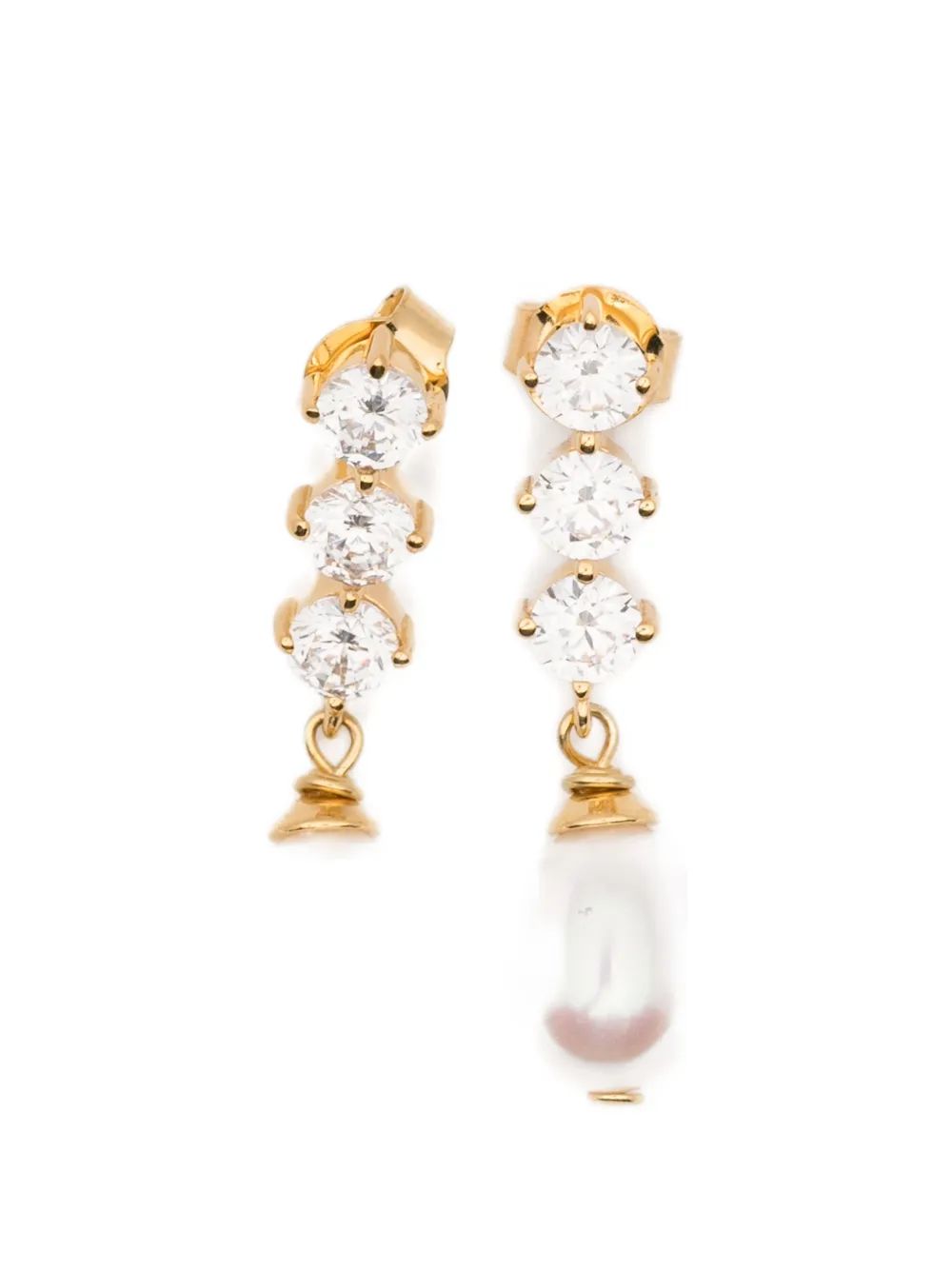 Completedworks pearl embellished drop earrings - Oro
