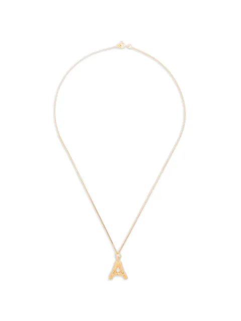 Completedworks A-initial charm necklace