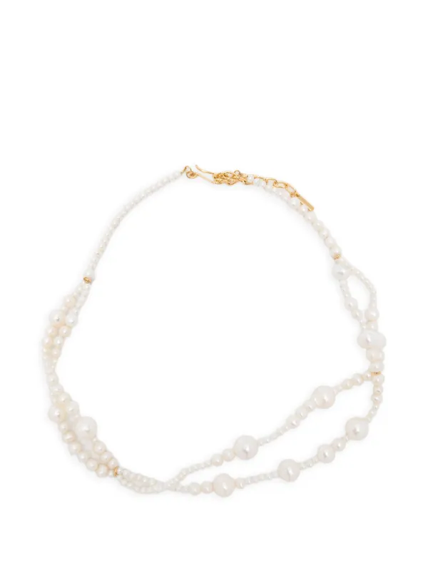 Completedworks Pearl Necklaces in Gold