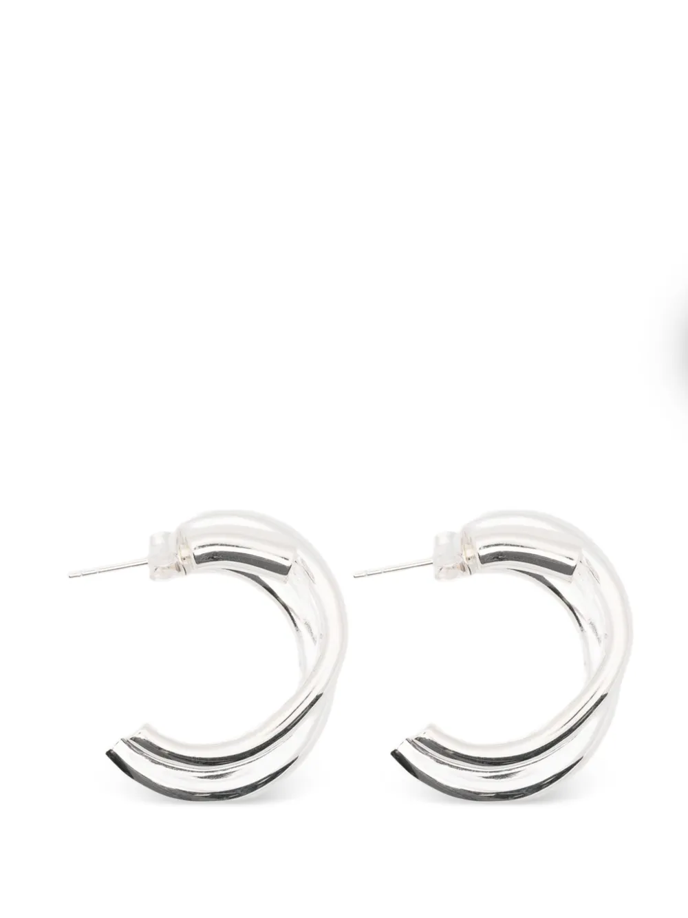 Completedworks twisted hoop earrings - Argento