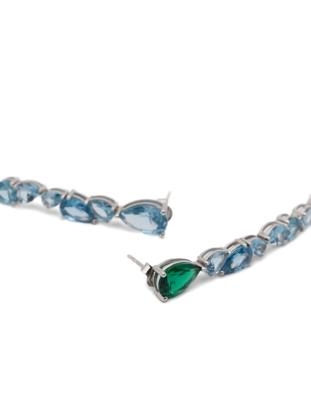  Completedworks Crystal-embellishment Earrings - Silver 