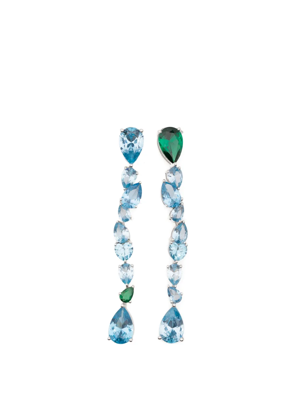 Completedworks crystal-embellishment earrings - Argento