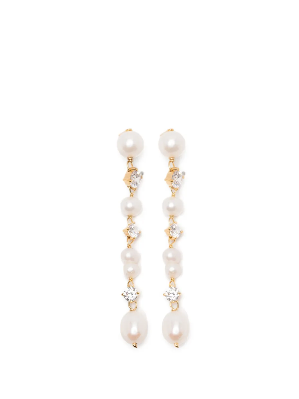 Completedworks pearl drop earrings - Gold
