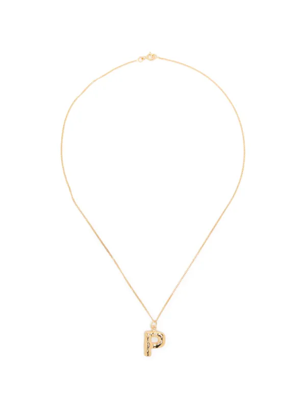 Completedworks P-pendant Necklaces in Gold