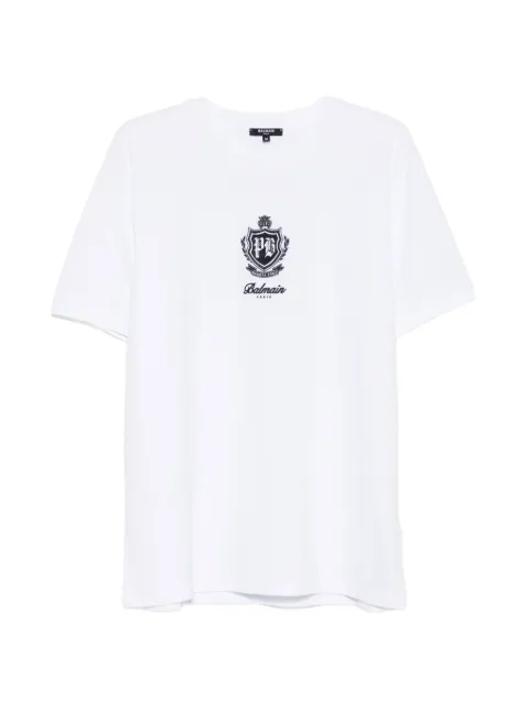 Balmain logo-embroidered T-shirt