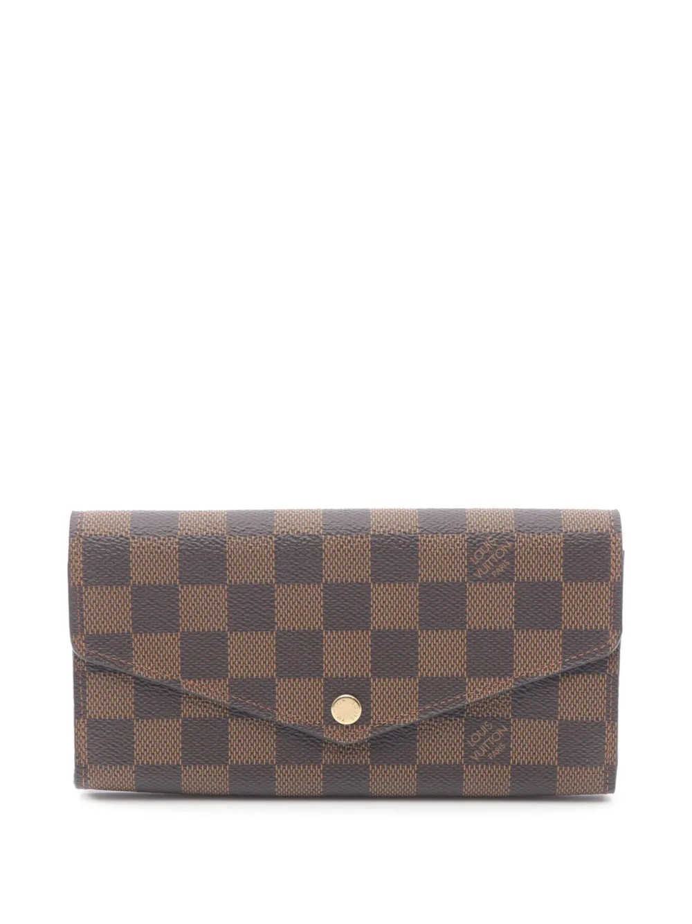 Louis Vuitton Pre-Owned 2016 Damier Ebene Sarah Wallet long wallets - Marrone