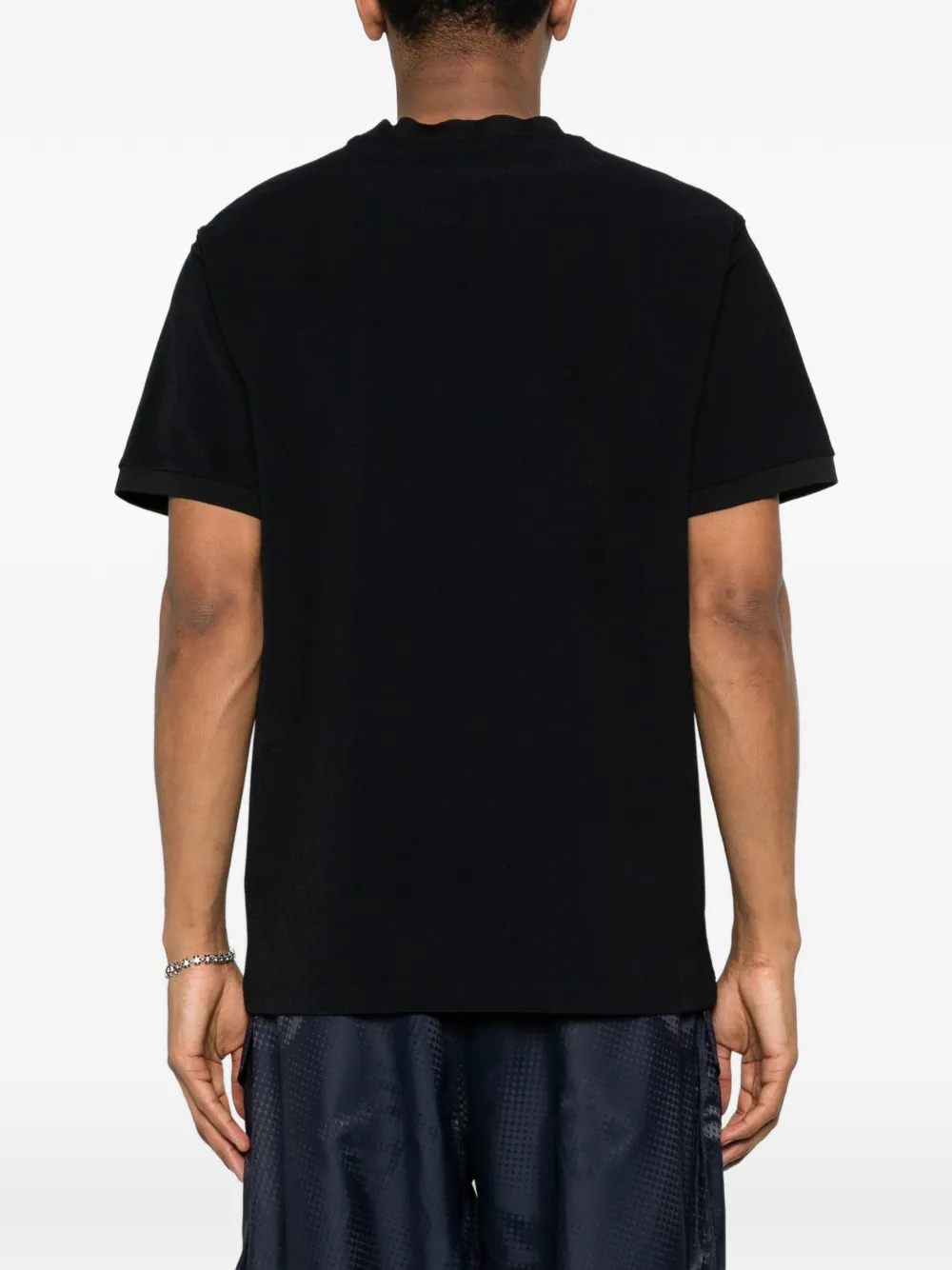 Balmain T-shirt met geborduurd logo Zwart