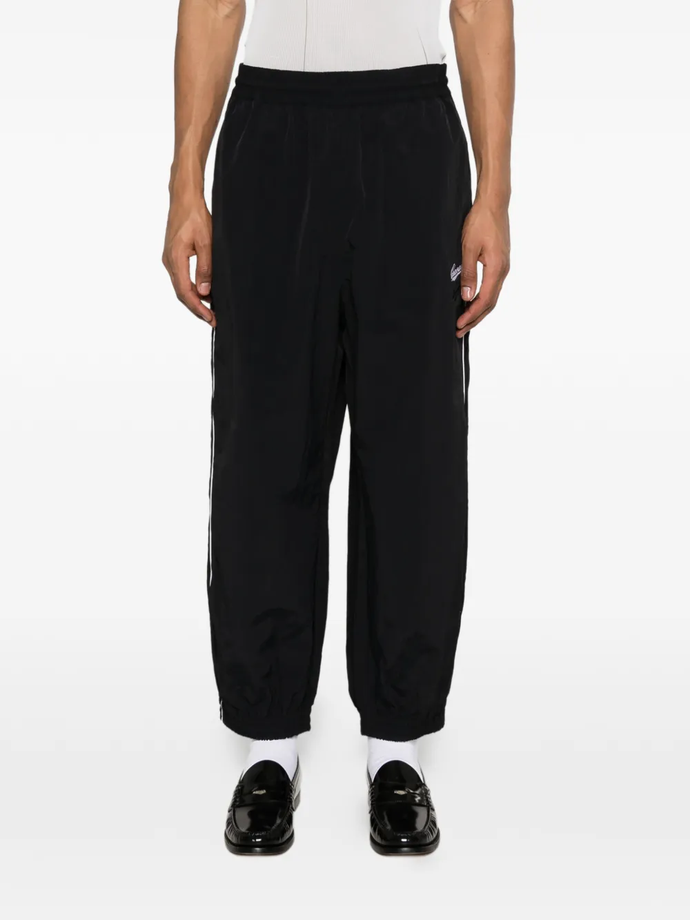 Willy Chavarria Broek met geborduurd logo Zwart