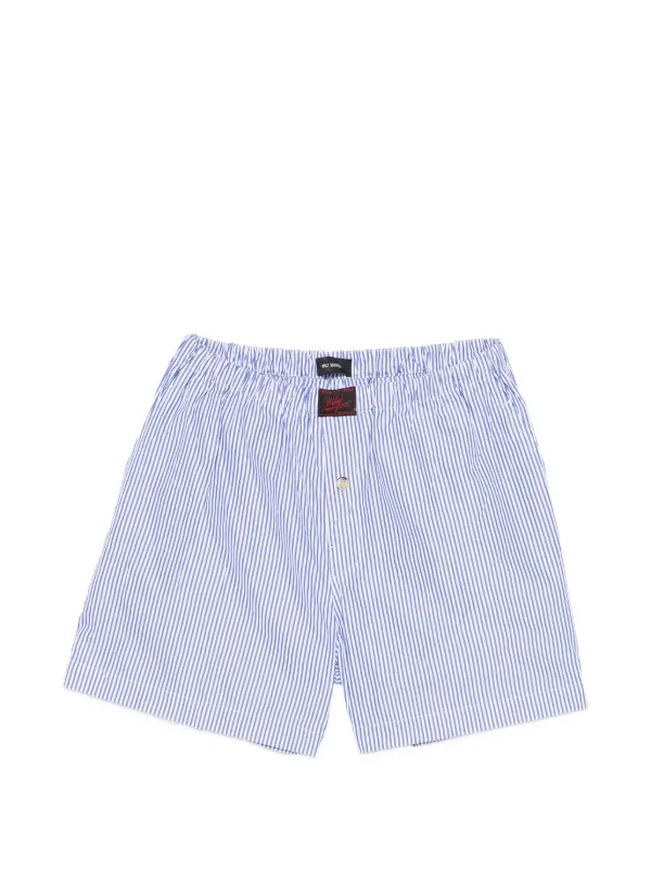 Willy Chavarria striped-pattern Shorts | Blue | FARFETCH IL