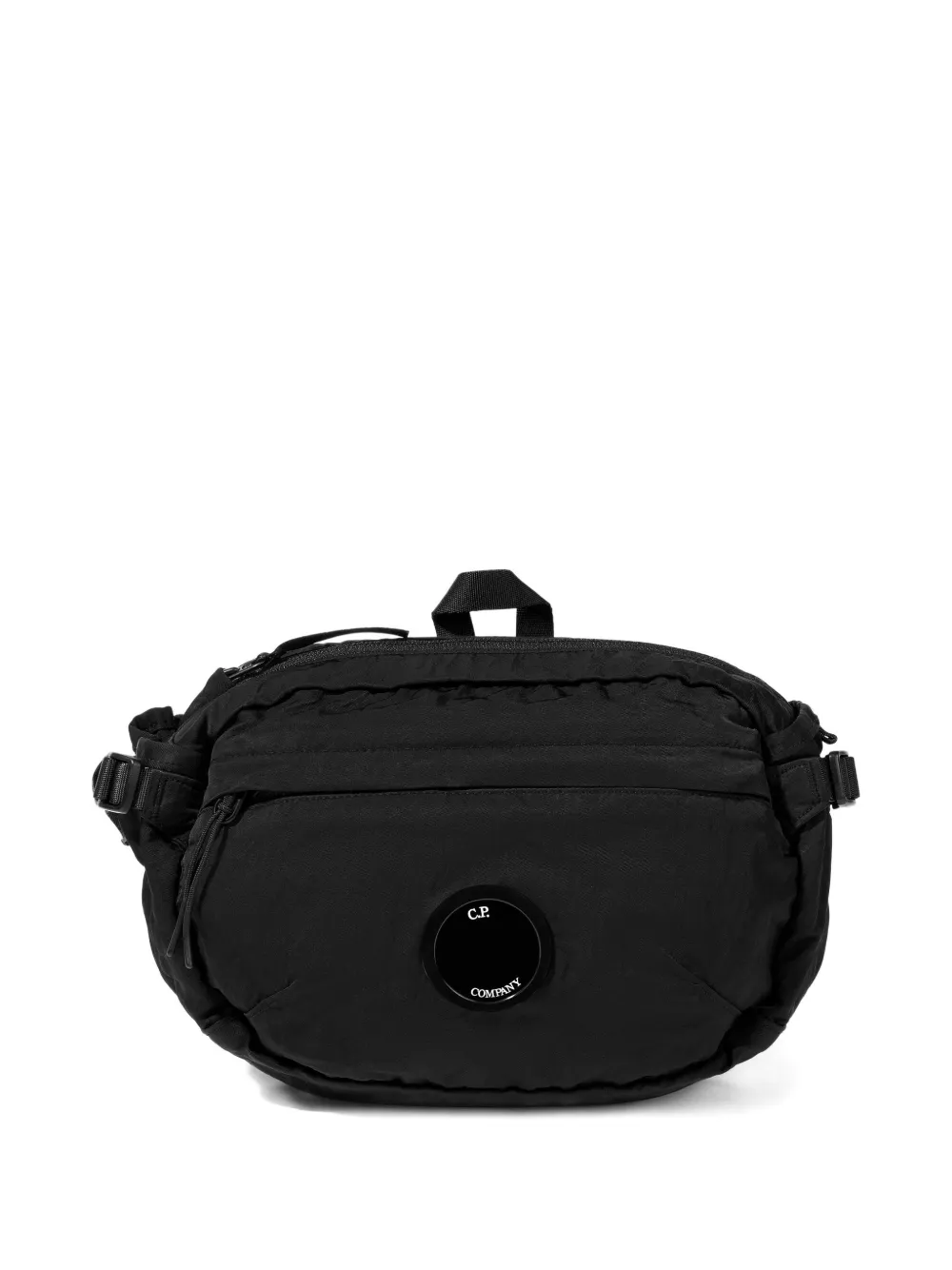 C.P. Company Kids logo-plaque belt bag - Nero