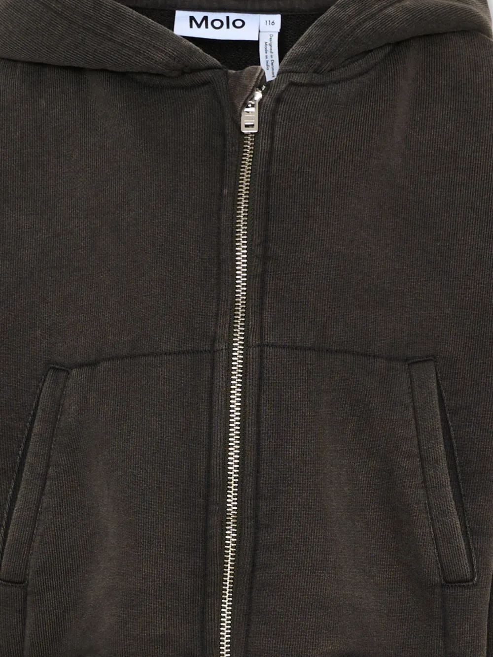 Molo Hoodie met rits Bruin