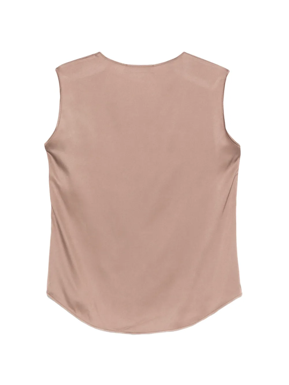  D.exterior Round-neck Sleeveless Top - Neutrals 