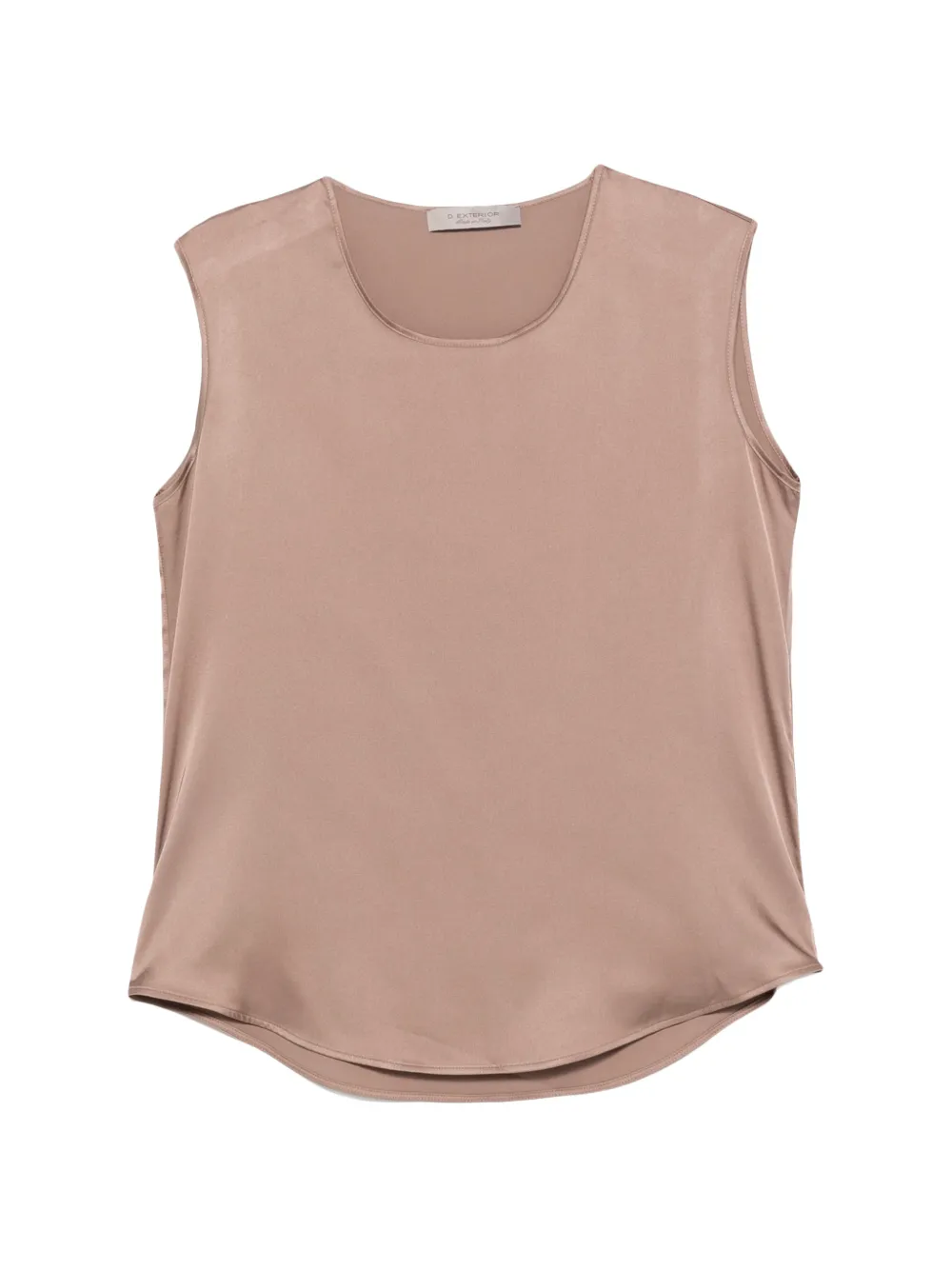 D.Exterior round-neck sleeveless top - Toni neutri