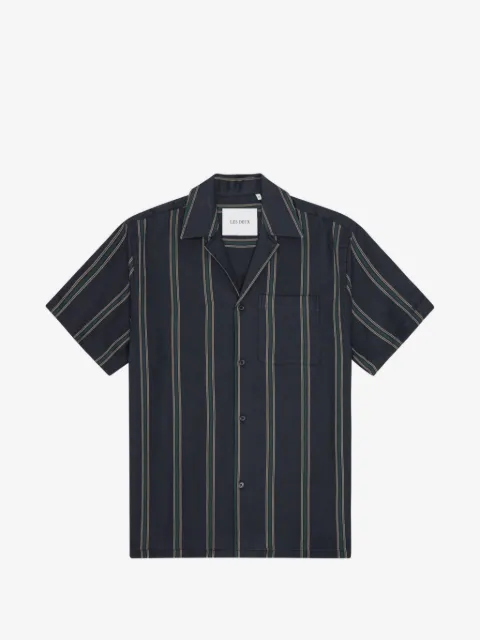 Les Deux chemise manches courtes à rayures verticales Lawson