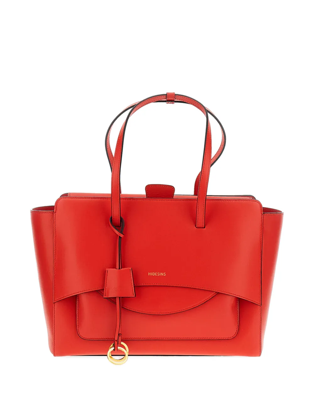HIDESINS large Flap tote bag - Rosso