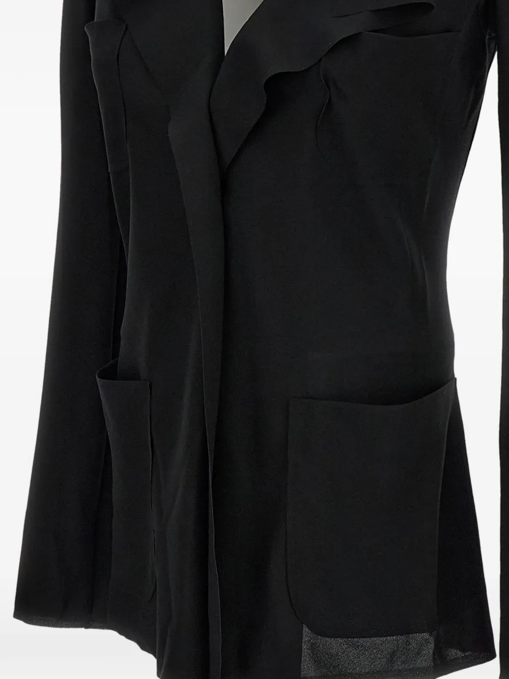 Junya Watanabe Blouse met ruches Zwart