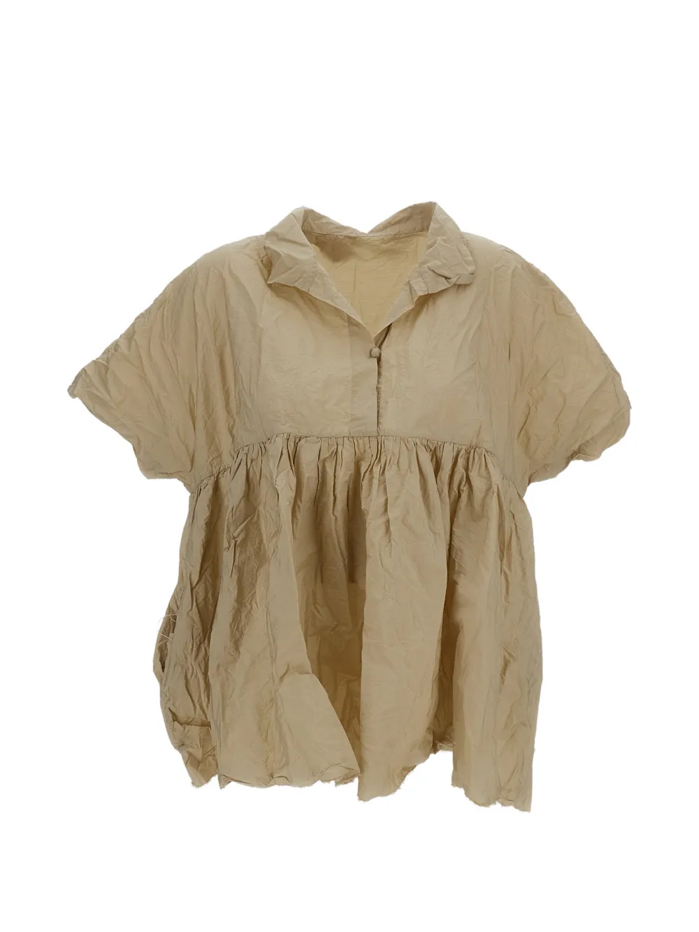 Daniela Gregis Aria crinkled-cotton shirt - Toni neutri