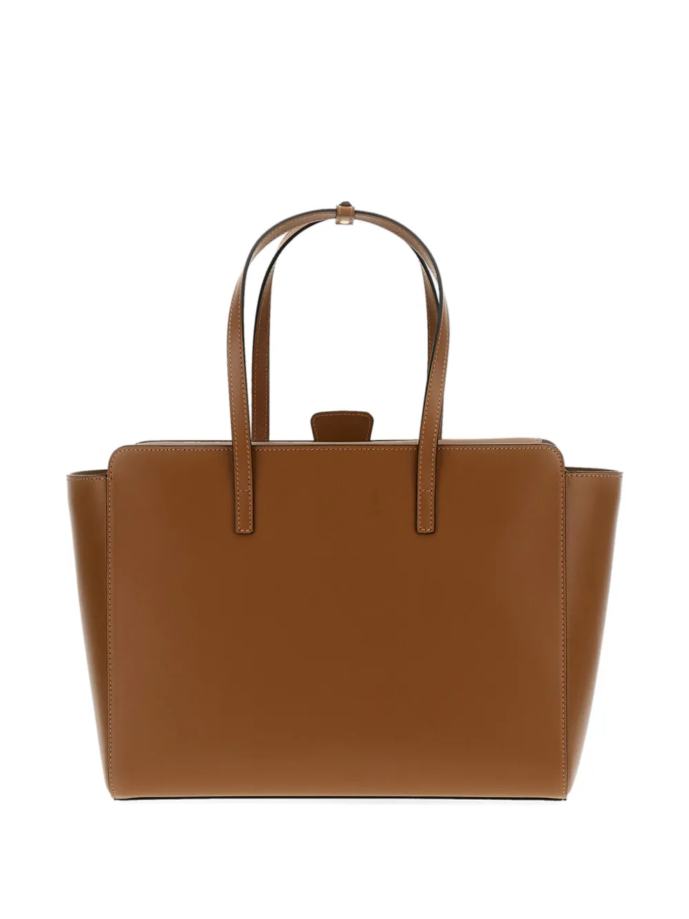  Hidesins Flap Leather Tote Bag - Brown 
