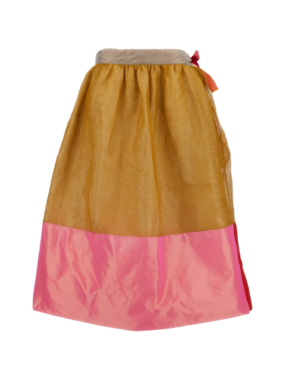  Daniela Gregis Patchwork Midi Skirt - Brown 
