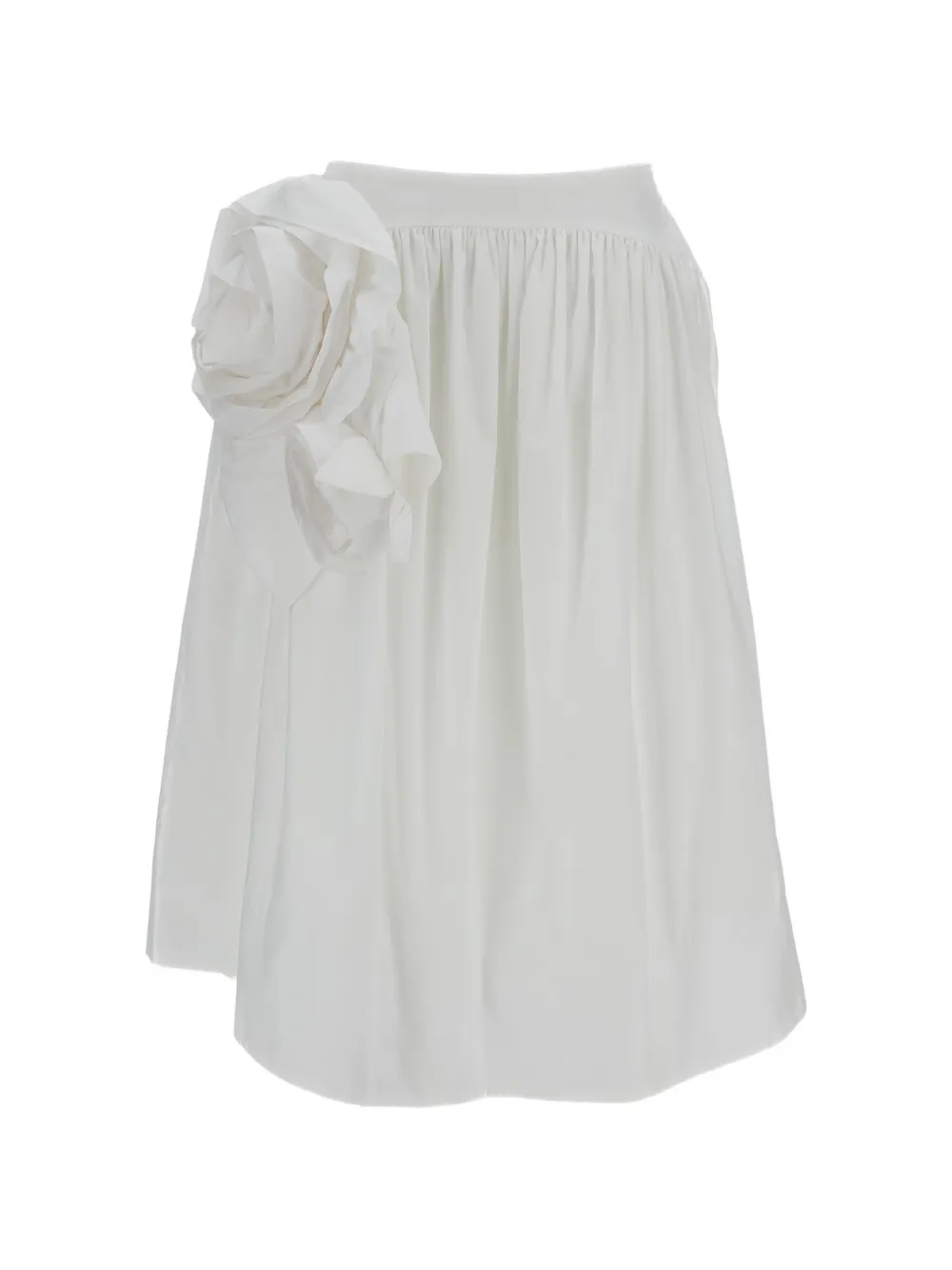 Simone Rocha floral-motif midi skirt - Bianco