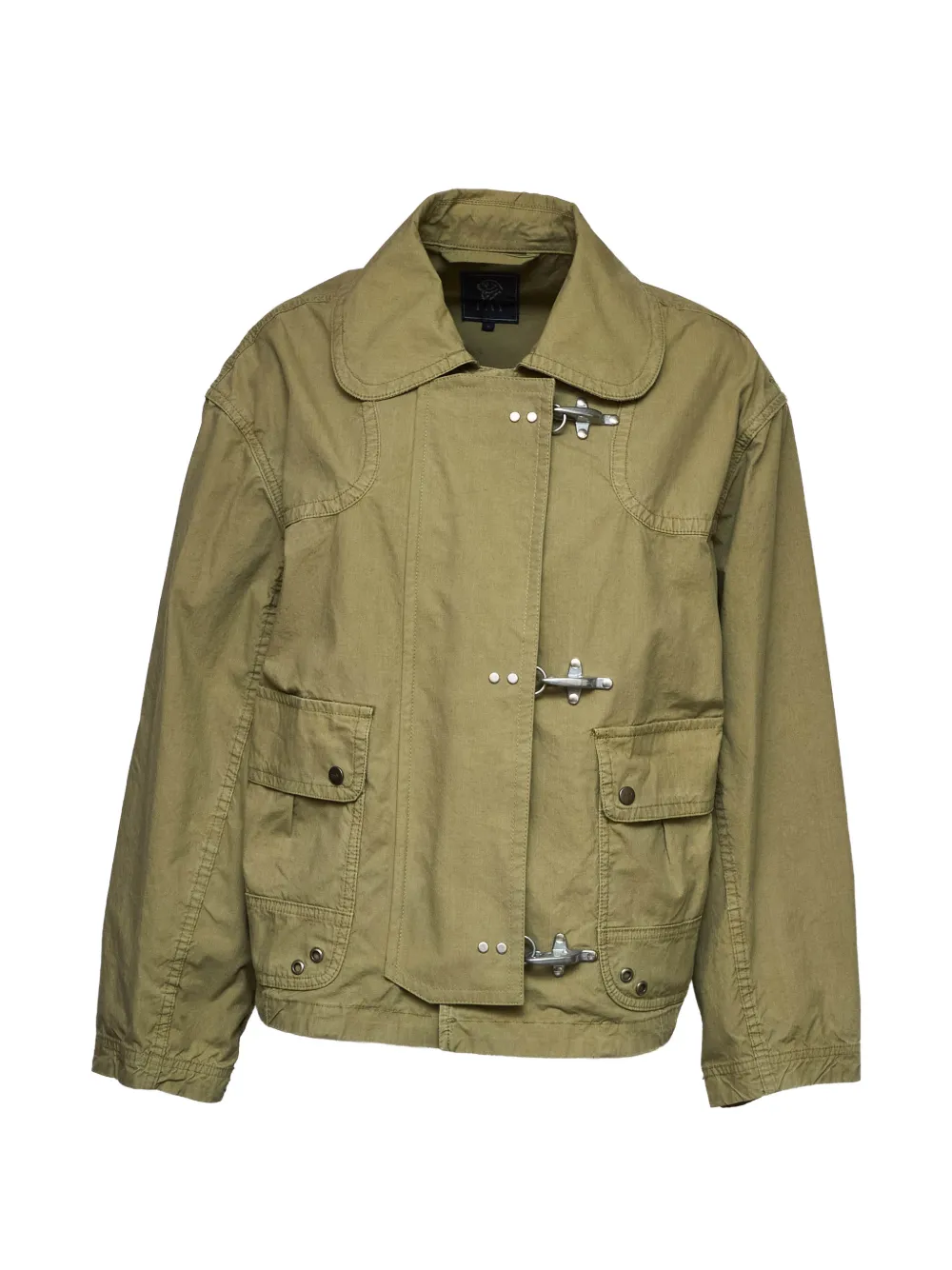 Fay hook-fastening pockets bomber jacket - Verde