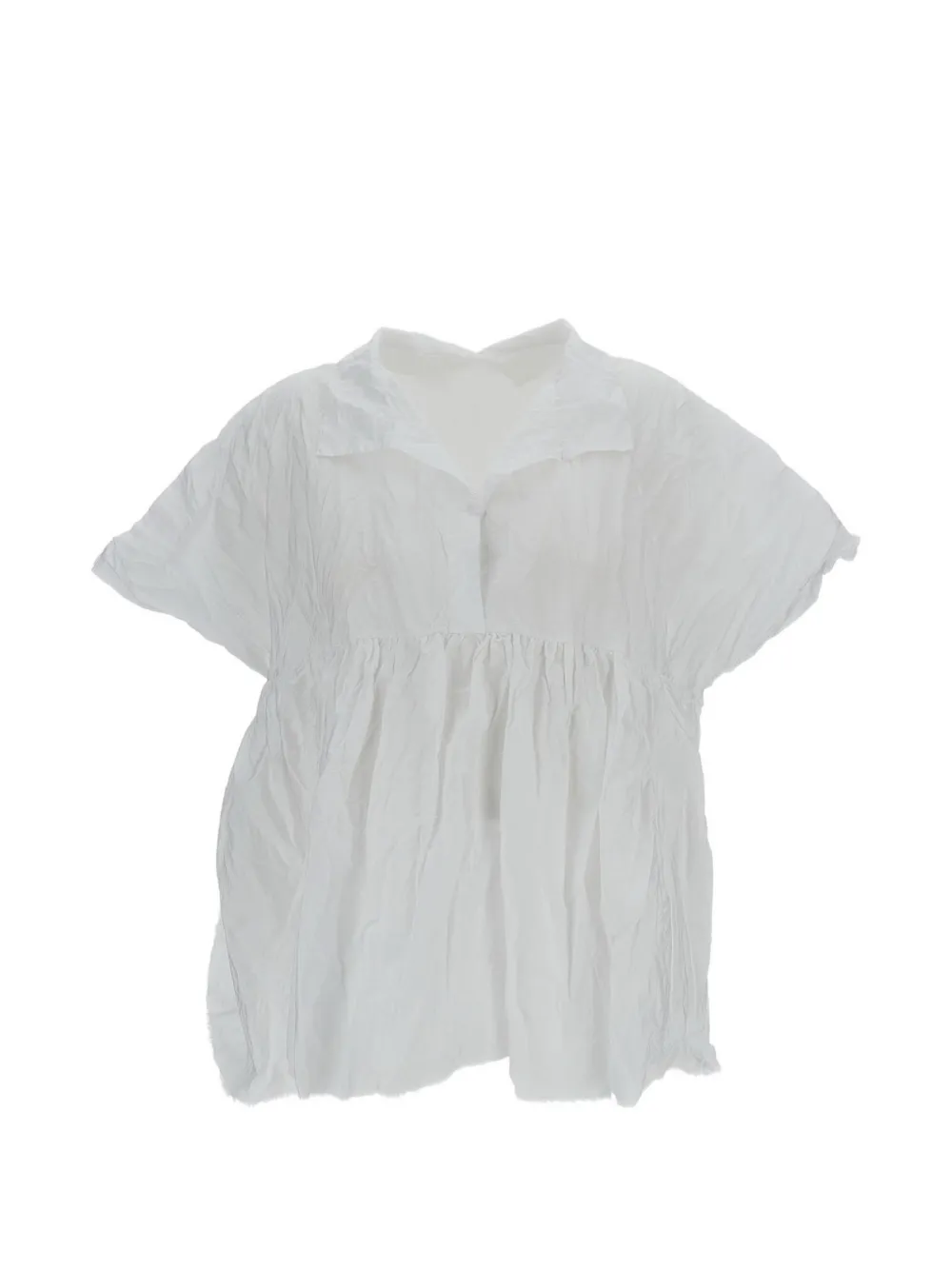 Daniela Gregis Aria crinkled-cotton shirt - Bianco
