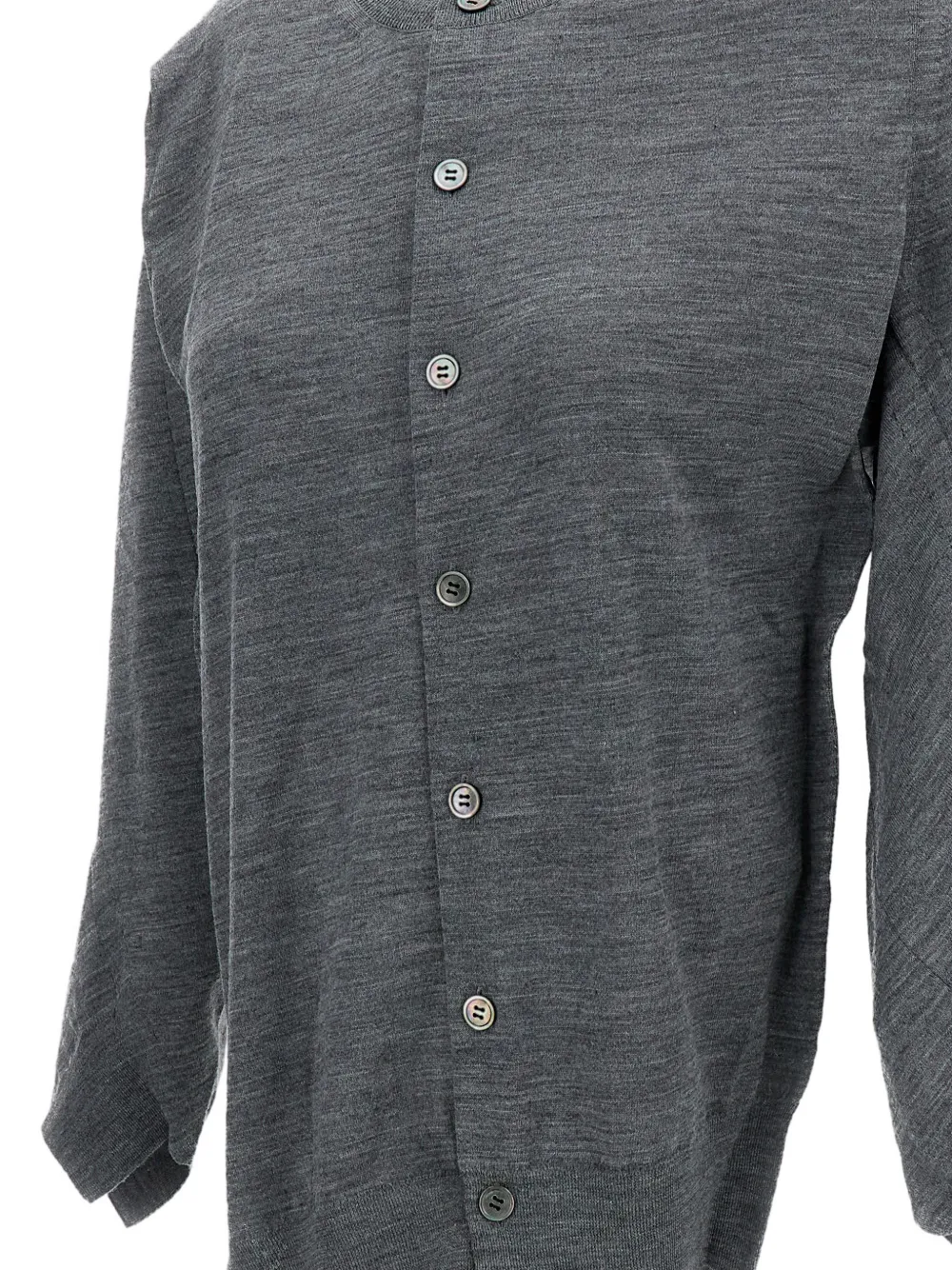 Junya Watanabe Asymmetric Button-up Cardigan in Grey, view 3