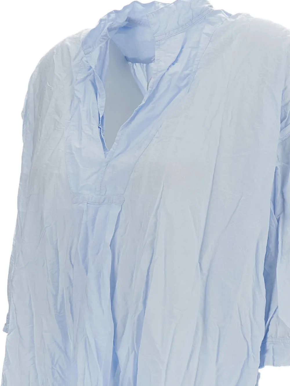  Daniela Gregis Kora Crinkled-cotton Shirt - Blue 