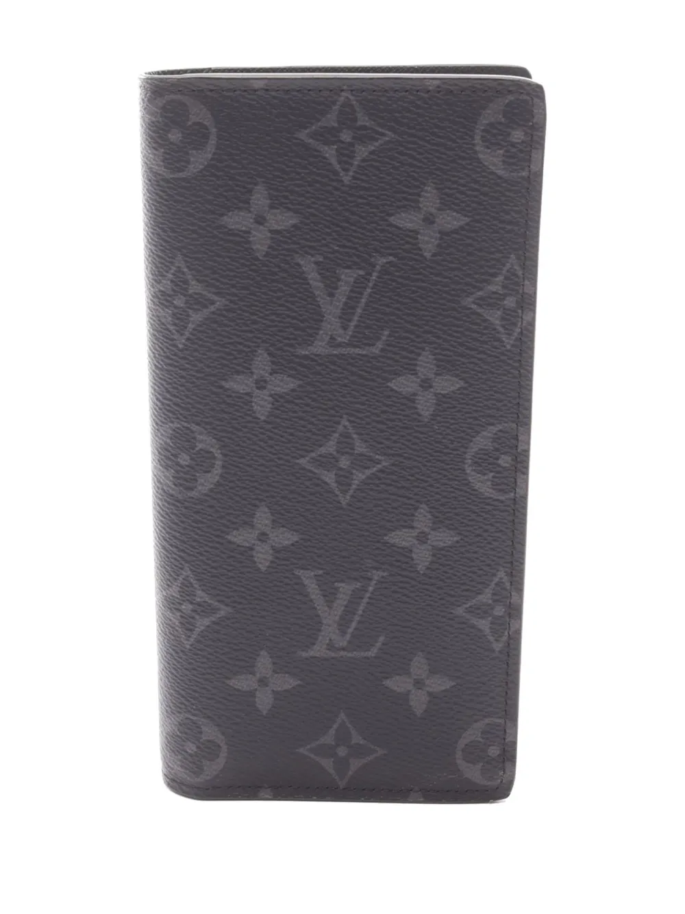 Louis Vuitton Pre-Owned 2019 Monogram Eclipse Brazza Wallet long wallets - Nero