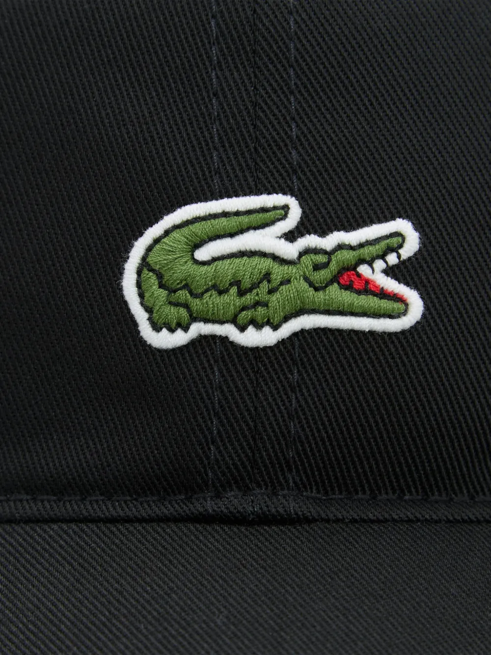 Lacoste Kids Pet met geborduurd logo Zwart