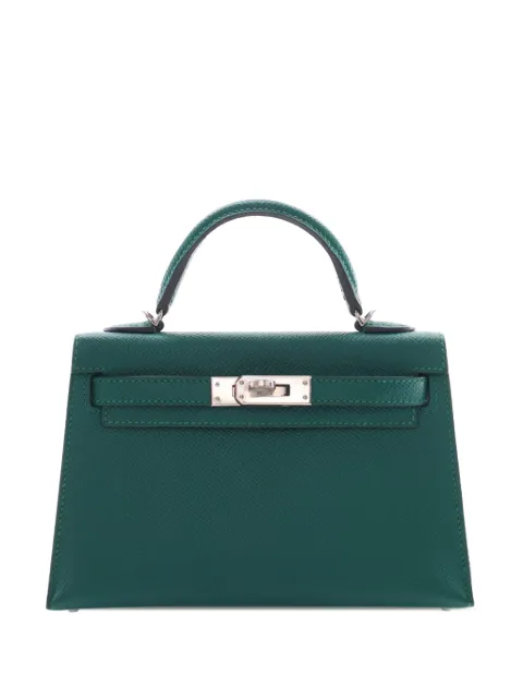 Hermès Pre-Owned 2017 Mini Epsom Kelly Sellier II 20 satchel