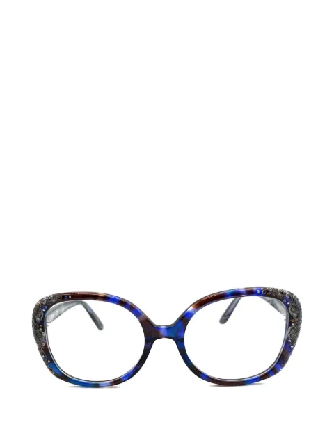 Francis Klein Turin embellished round-frame glasses