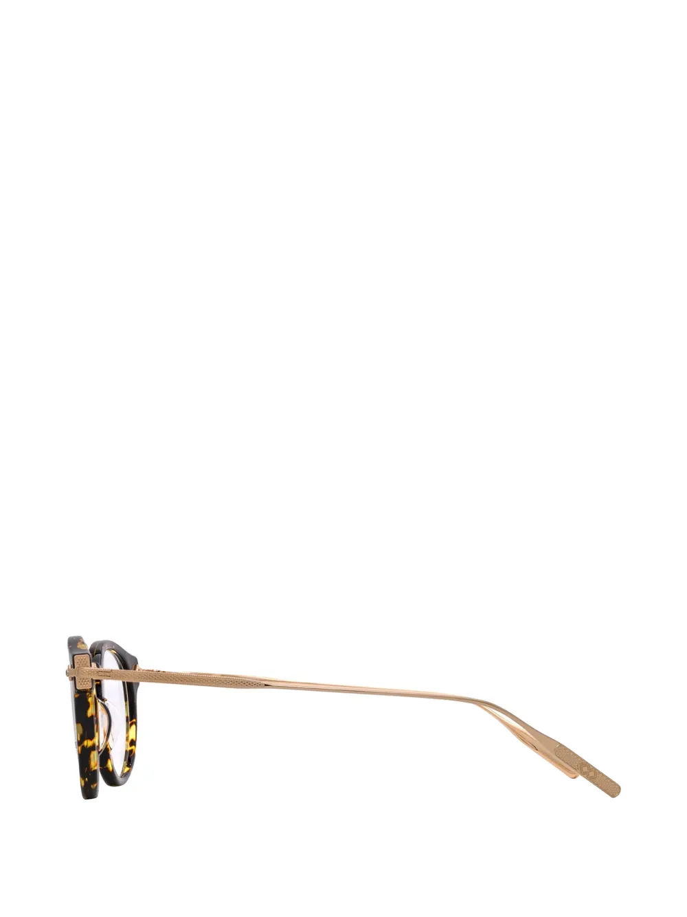  Barton Perreira Eugene Metallic Round-frame Glasses - Brown 