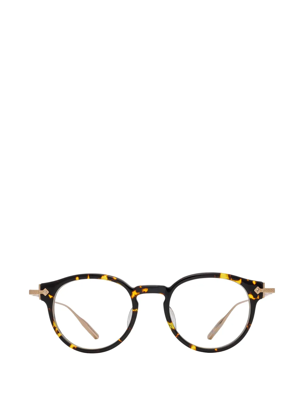 Barton Perreira Eugene metallic round-frame glasses - Marrone