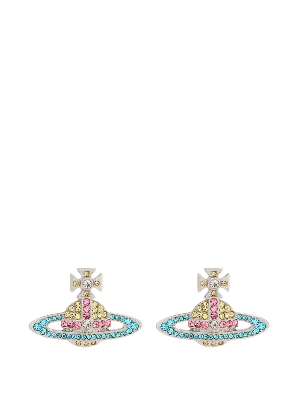 Vivienne Westwood Kika orb embellished earrings - Argento