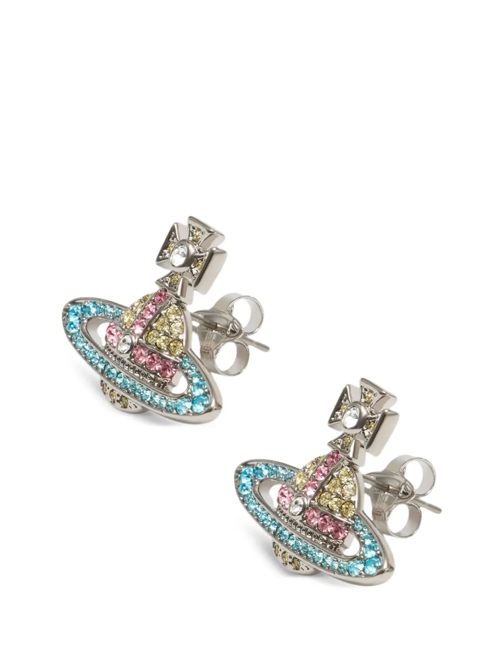 Vivienne Westwood Kika Orb Embellished Earrings | Silver | FARFETCH ZA