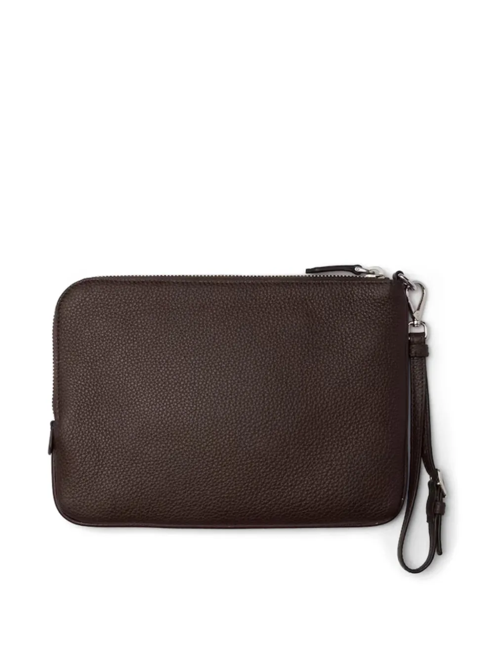 Church's Leren clutch met rits Bruin