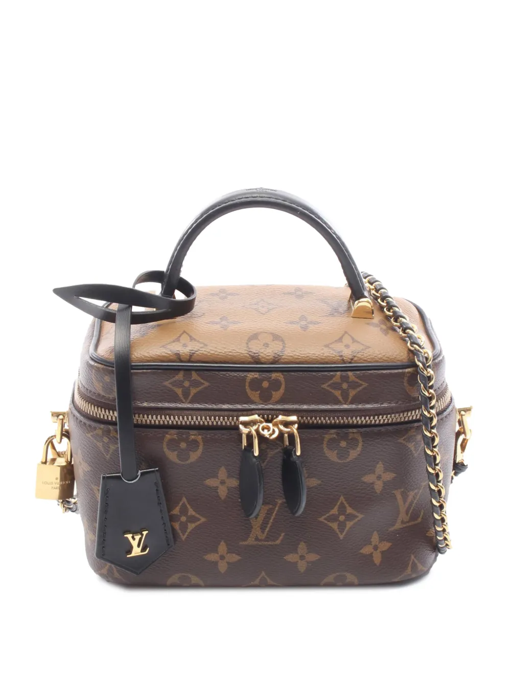 Louis Vuitton Pre-Owned 2021-2025 Monogram Reverse Vanity PM satchel - Marrone
