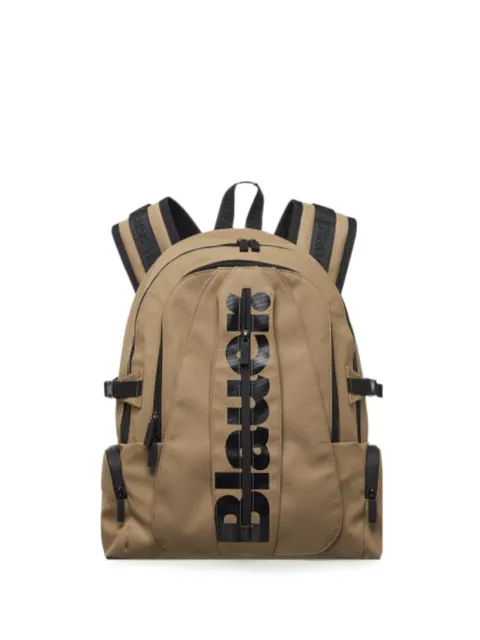 Blauer Worce logo-print zip-fastening backpack