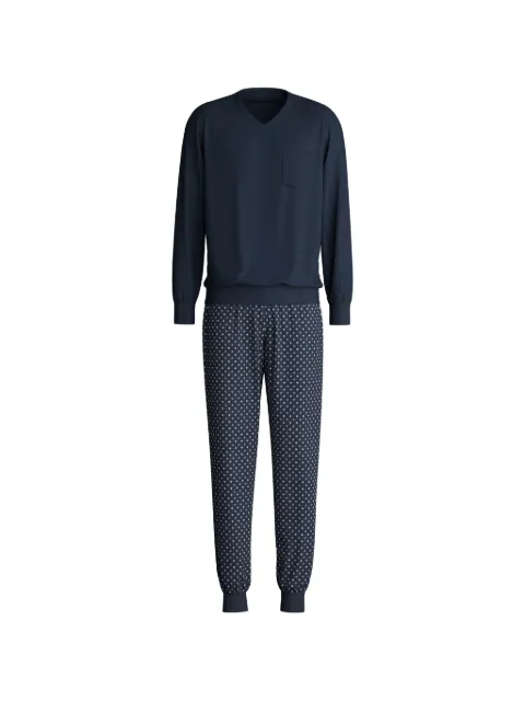 CALIDA chest-pocket patterned pajama set