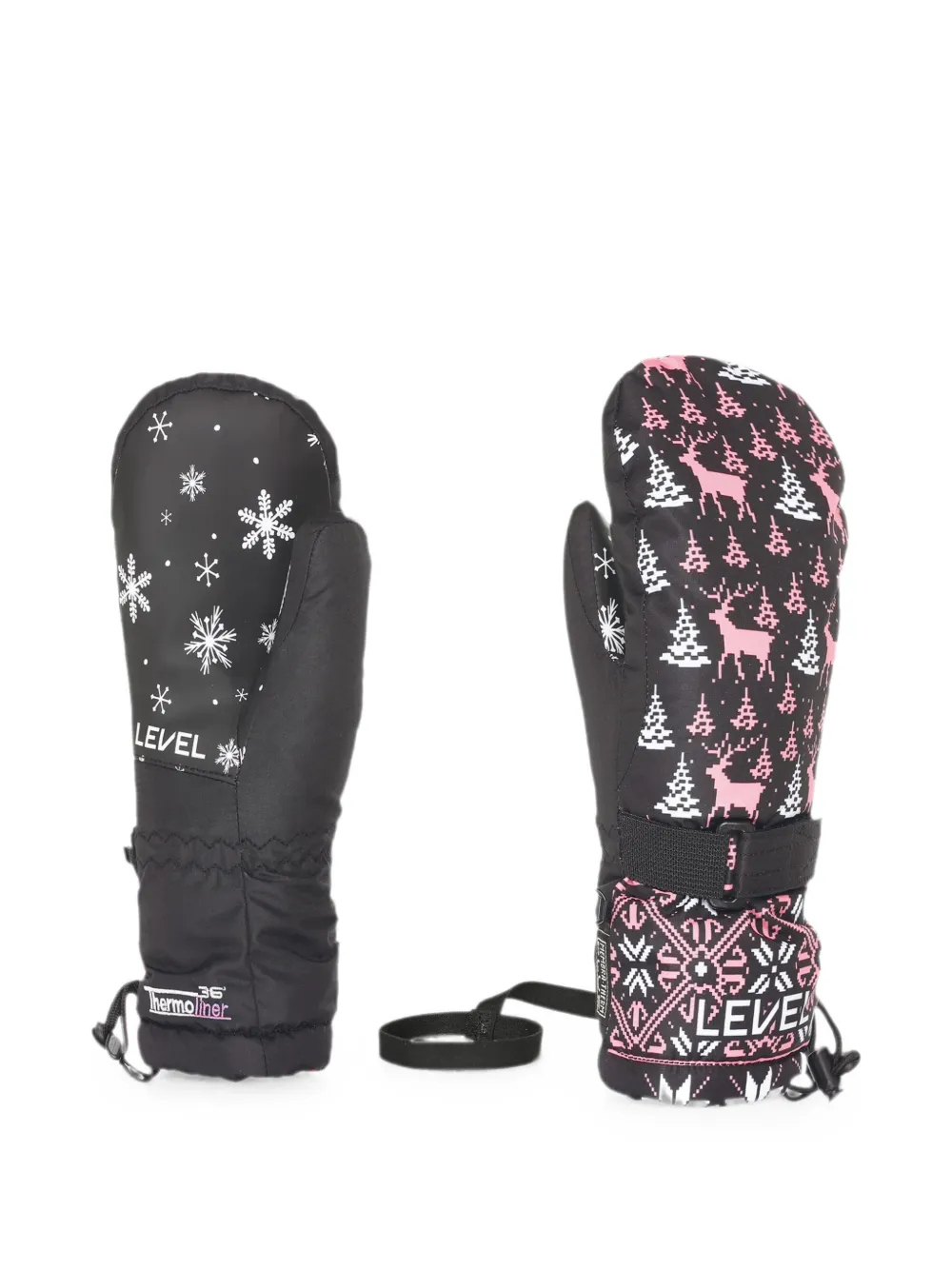 LEVEL KIDS Junior mittens - Nero