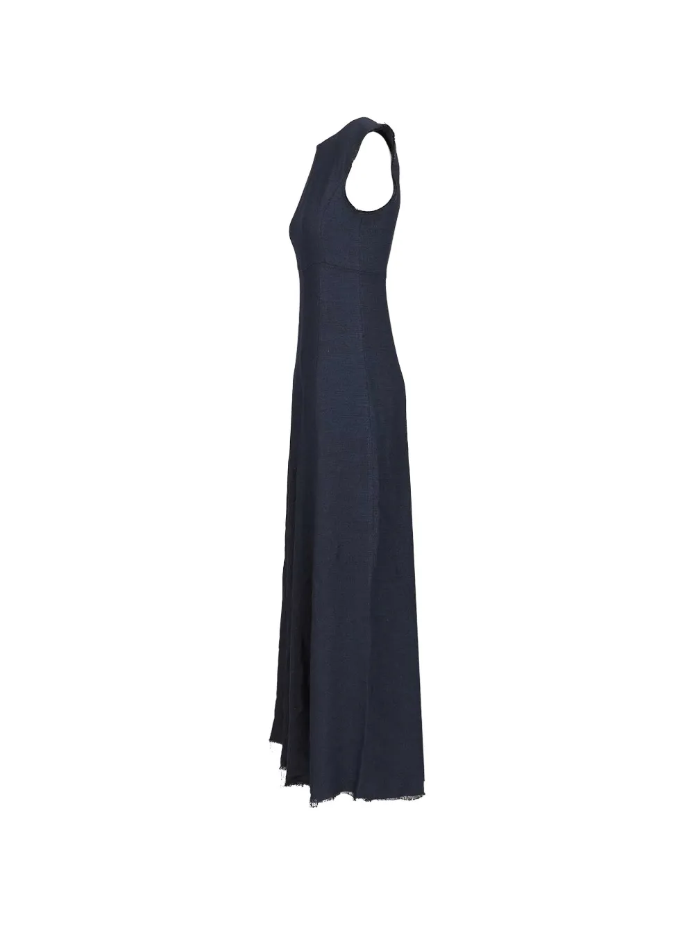  Seafarer Frayed-hem Maxi Dress - Blue 