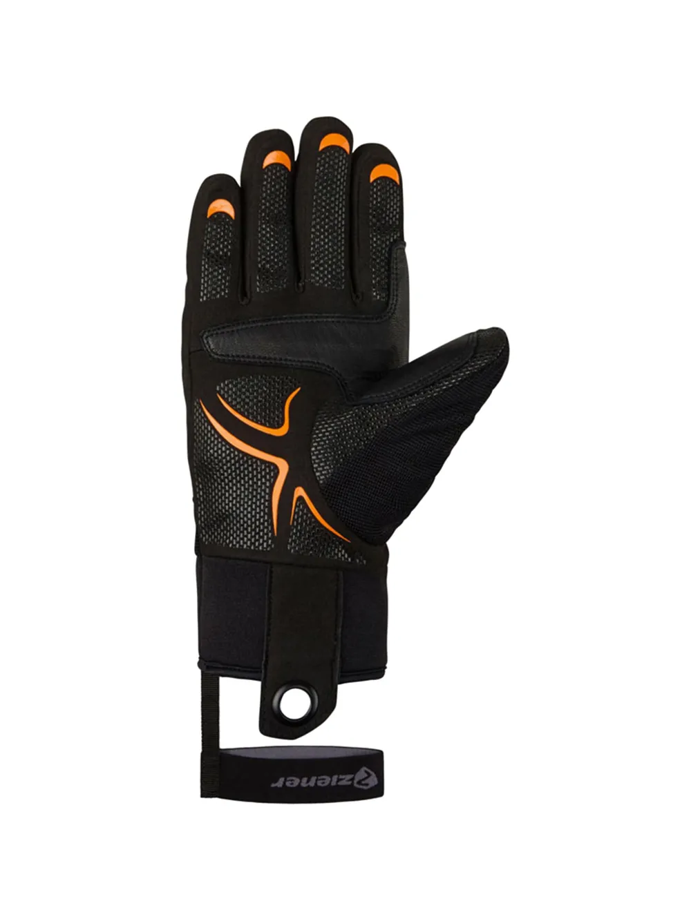  Ziener Ganiel-z Strap Gloves - Black 