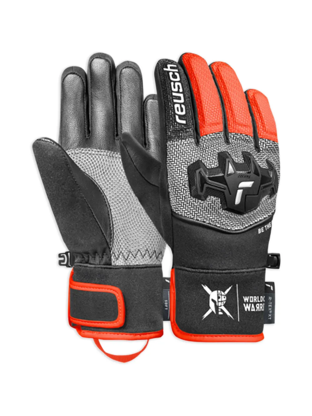  Reusch Kids Worldcup Warrior Patterned Gloves - Black 