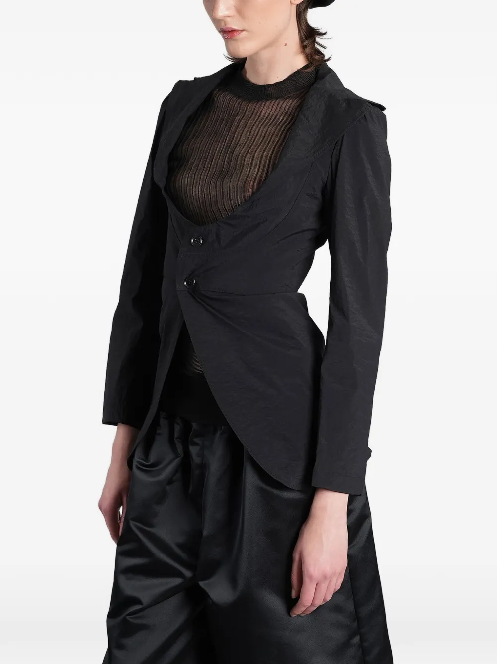 Junya Watanabe Uitgesneden blazer Zwart